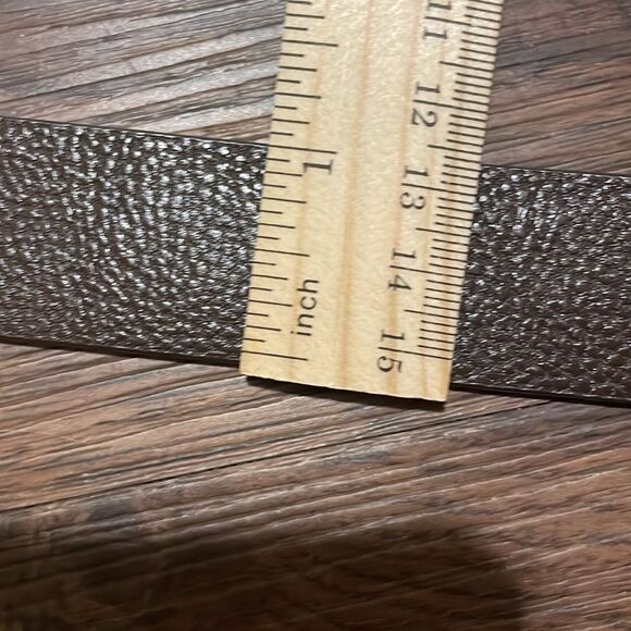 Betsey Johnson Dark Brown Belt With Leopard Interior Print 38” - Picture 9 of 9